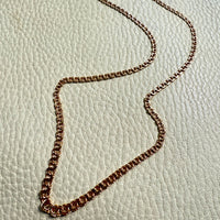 1965 Swedish 18k Gold Necklace - Graduated Double Link Chain Necklace - 17.4 inch length