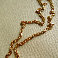 1985 Chunky 4.7mm Vintage Swedish 18k Gold 51g Biker Chain Necklace – 19.5" Length