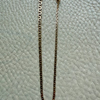 Vintage 18k gold Virola Link Necklace - Graduated width - 17.4 inch length