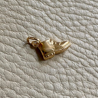 18k Gold Vintage Italian Charm or Pendant - Boot