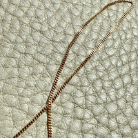 Vintage Italian UnoAErre 18k gold 1mm curb link necklace - 16.9 inch length