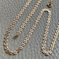 1982 Swedish Lacey 18k Gold I-link necklace - 31.5 inch length