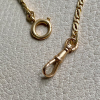 Swedish Vintage Watch Chain - bracelet or necklace extender in 18k gold - 9.25 inch length