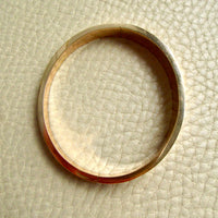 1960s era Vintage Danish 14k Gold Hinged Bangle Bracelet – 7 inch Interior Circumference