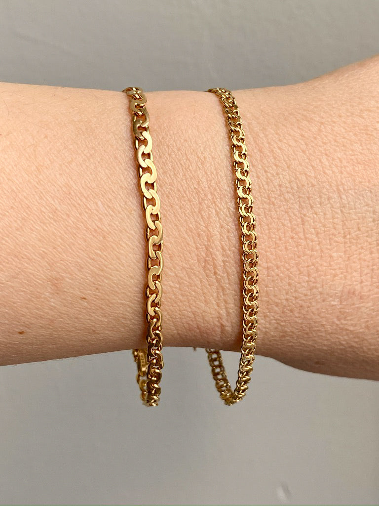 1946 Virola link bracelet in 18k gold - 7.5 inch length