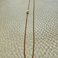18k Gold Vintage Rolo Chain Necklace – 15.75 Inch length