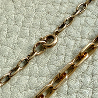 Vintage Swedish 18k Gold Graduated Elongated Link Necklace – 16.5 Inch Length