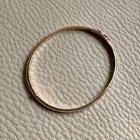 1978 Swedish vintage SOLID 18k gold hinged bangle 18.2g - Size 6 7/8