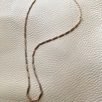 Antique 19 inch 9k gold watch chain necklace with dogclip