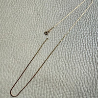 Skinny Vintage Italian S-chain in 18k gold - 16.75 inch length