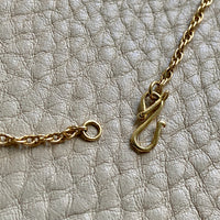 Vintage Spiral Link Chain Necklace in 18k Gold - 22.5 Inch Length