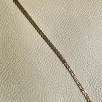 Midcentury era 14k gold Virola Link - Double strand bracelet - 7.25 inch length