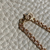 1977 Swedish 18k Gold necklace - Graduated double link chain - 17 inch length