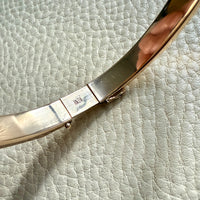 SPECTACULAR!! 10 Sided Geometric Hinged Bangle in 14k Yellow Gold - 1970s era - by Fleming Lund- 6.75 inch