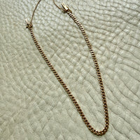 Silky Slender Vintage Swedish 18k Gold Curb Link Bracelet – 7.5 Inch Length