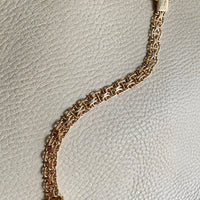 1961 X-link variation 18k gold bracelet - Vintage Swedish - 7 inch length