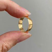 Dolores Vintage Engraved 14k Gold Band Ring Circa 1900-1950 - Size 5.25