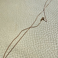 Vintage Italian UnoAErre 18k gold 1mm curb link necklace - 16.9 inch length