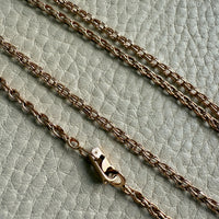 Foxtail Link Chain Necklace in 18k Solid Gold - 25.75 inch length
