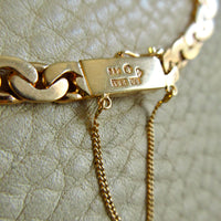 Exquisite 1940 Swedish Vintage Virola Link Bracelet 18k Gold – 7.5 Inch Length