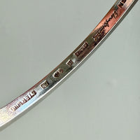 1965 Signed Solid Silver Circular Bangle, 31 grams - 7.8 inch interior circumference
