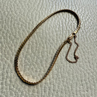 EXCELLENT! Vintage Swedish 18k Gold Tight Curb Bracelet with Safety Chain - 7 inch length