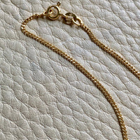 Italian vintage 18k gold curb link necklace by Balestra - 21 inch length