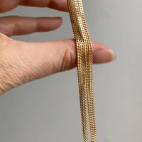 A Classic! - Balestra Italian vintage - 18k gold Long curb necklace - 31.3 inch length