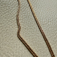 VERY FINE! 1970s era Balestra 18k gold special tight curb chain necklace - 20 inch length