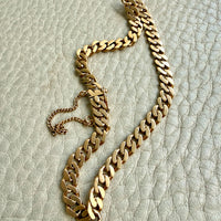 1930 Swedish Vintage Gold Curb Link Bracelet 18k Gold – 8 Inch Length