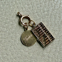 Antique Victorian era 10k gold clasp connector with bail - Excellent for your charms/pendants