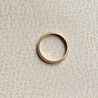 18k solid gold band ring - size 6.5