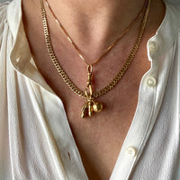 18k Gold Vintage Charm or Pendant - Soccer ball