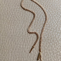 Vintage 18k gold curb bracelet - 7.5 inch length