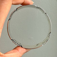 1967 Isaac Cohen signed Bangle Bracelet in Sterling Silver – 8.1 inch interior circumference