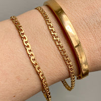 1946 Virola link bracelet in 18k gold - 7.5 inch length