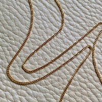 Italian vintage 18k gold curb link necklace by Balestra - 21 inch length