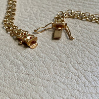 1973 Graduated width x link necklace in 18k gold - 18.5 inch length