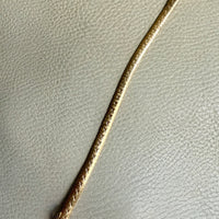 Vintage 18k Gold Snakey Omega Link Bracelet with Hand Scribed Stars - 7.5 inch length