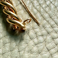 1937 Vintage Twist Brooch in 18k Gold by GD&Co – 1.6 inch