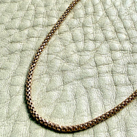 Round Box Link Chain Necklace in 18k gold - 23.5 inch length