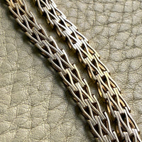 Exquisite 14k gold Wishbone link necklace by Jens Poul Asby - 16.2 inch length