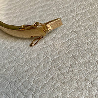 Midcentury era Scandinavian vintage 18k Gold hinged bangle