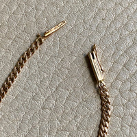 Vintage 18k gold curb bracelet - 7.5 inch length
