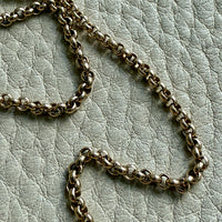 Vintage 9k Gold Rolo Link Chain Necklace - 18.8 inch length