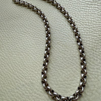 QUITE A ROLO! Chubby 91 gram Silver Rolo Link Necklace with - 19.9 inch length