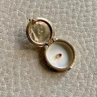 Vintage 14k Gold and Enamel Articulated Happy Birthday Cake - charm or pendant