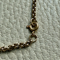 Vintage 9k Gold Rolo Link Chain Necklace - 18.8 inch length