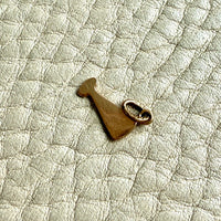 Swedish Vintage Cava Glass / Martini Glass Pendant or Charm 18k Gold – 0.6 inch