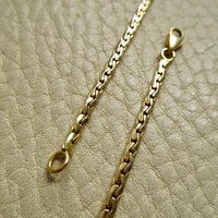 Vintage French Virola Link Chain Necklace 18k Gold – 15.75 Inch length